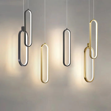 tonivar Minimalist Nordic Pendant Lamp - Aluminum Linear Chandelier for Kitchen Island & Bar